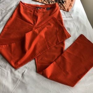Versace Women's Orange Casual Pants Size L/6-8/29